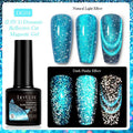 Cat eye series nail polish gel with diamond fragments and glitter in six colour options