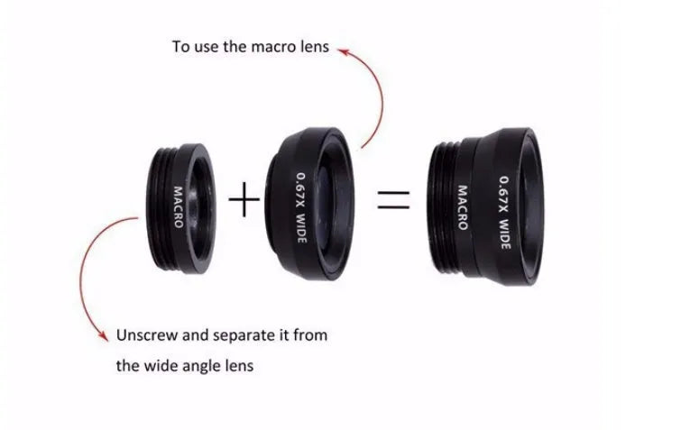 12-in-1 photography kit for smartphone with 8X zoom telephoto lens, tripod, and clips