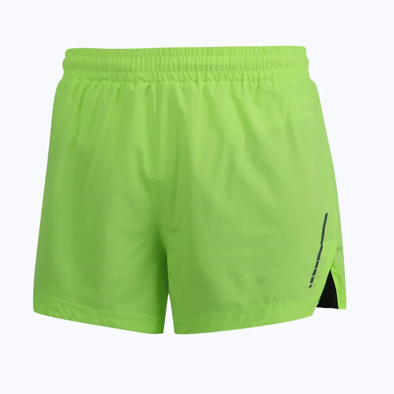 Men's quick-drying marathon running pants shorts in straight cut style with polyester moisture-wicking fabric