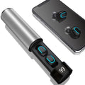 Q67 Bluetooth headset sports running TWS double ears wireless earbuds with charging case in golden and black colours