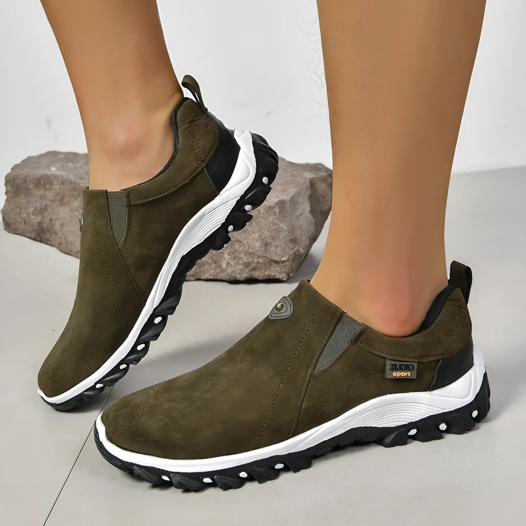 Men's round toe thin shoes in grey, made from PU with a rubber sole, shown on a white background.