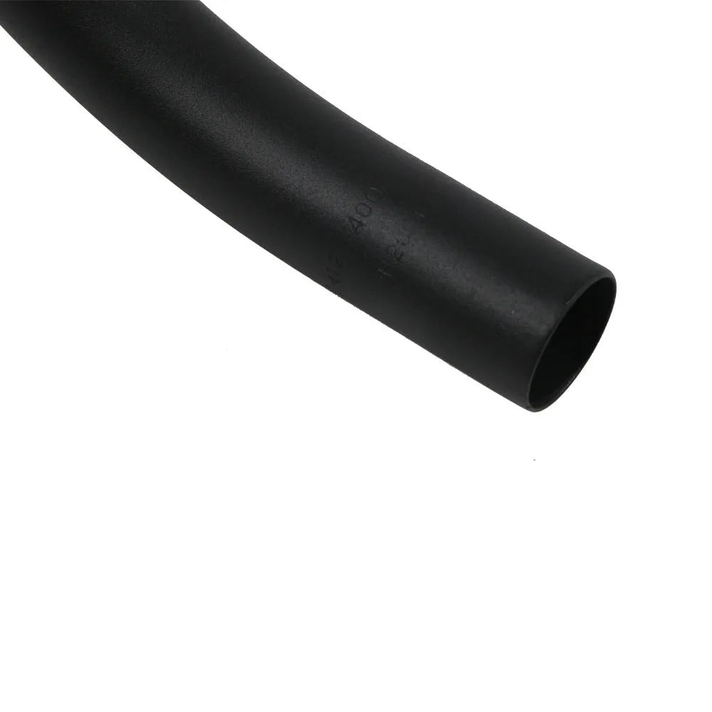 Black aluminium alloy road bike bent handlebar shown with four width size options: 380mm, 400mm, 420mm, and 440mm.