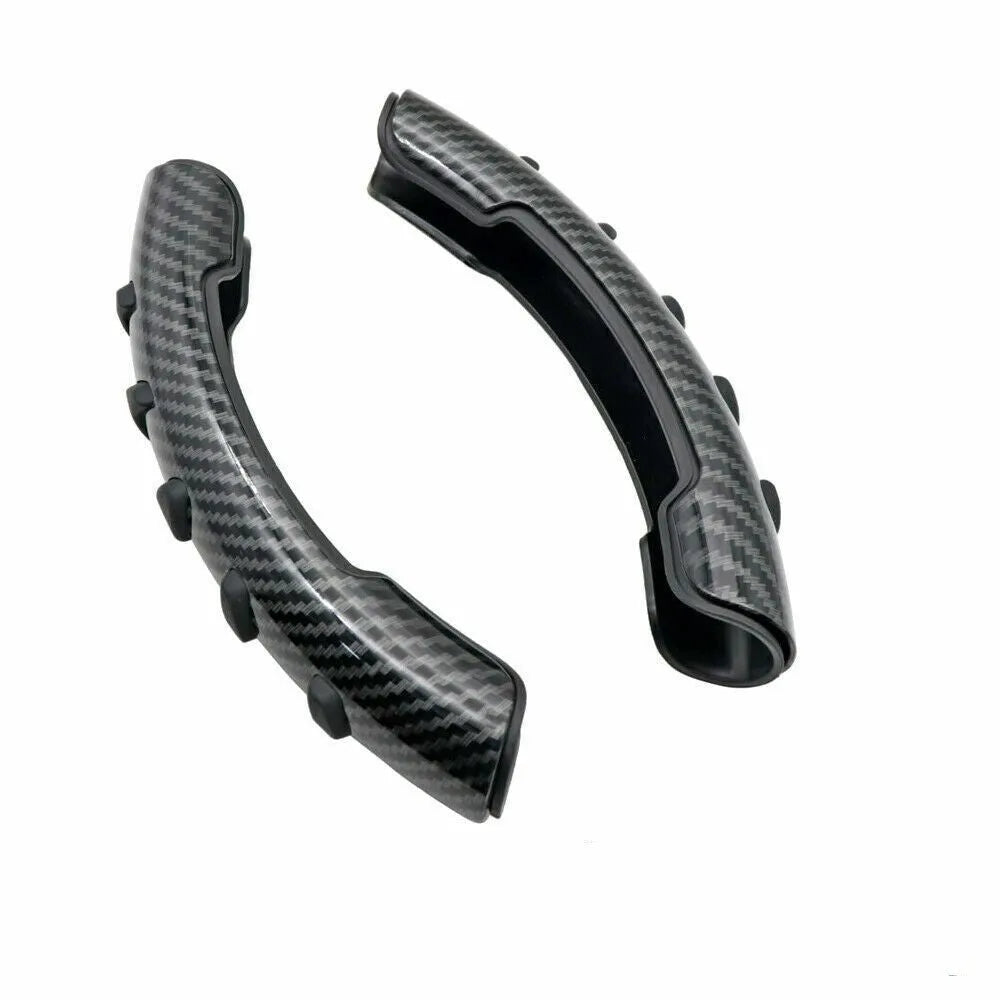 Carbon fibre black steering wheel anti-skid sleeve with 38cm diameter for universal car fit