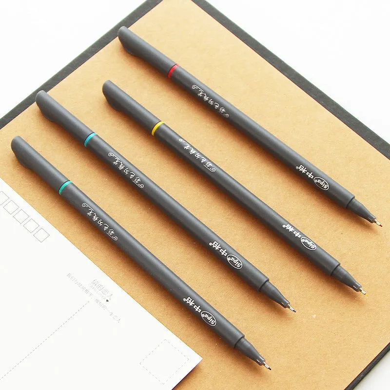 Set of ten 0.38mm hook line pens for architecture drawing and technical illustration work