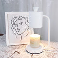 White European-style metal aromatherapy wax melt lamp with dimmer switch on a 1.5m cable.