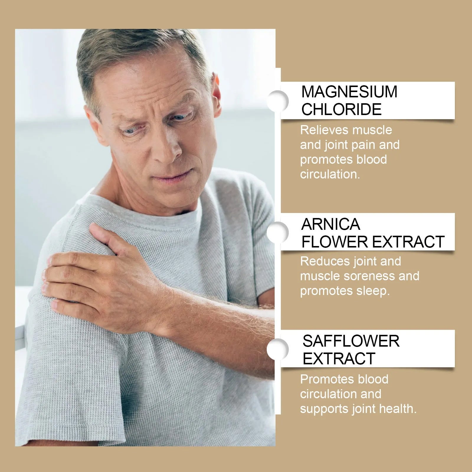 114g tube of magnesium cream for post-exercise body care with recovery formula