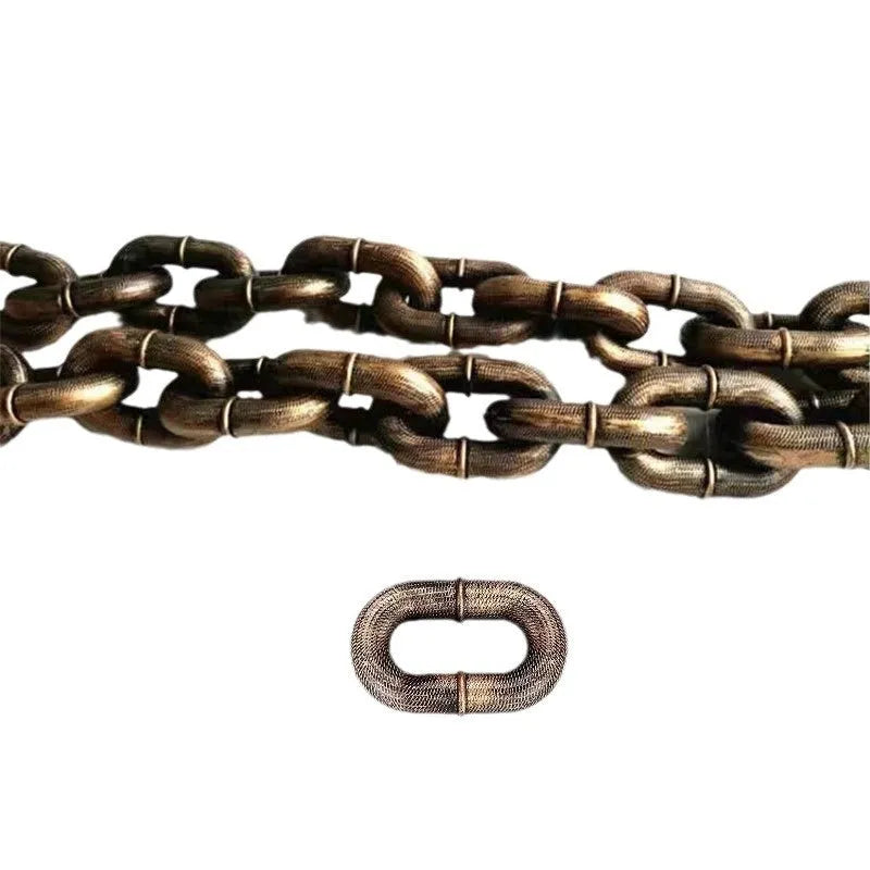 Simulation dog leash prop in bronze antique silver or black colours for video cosplay