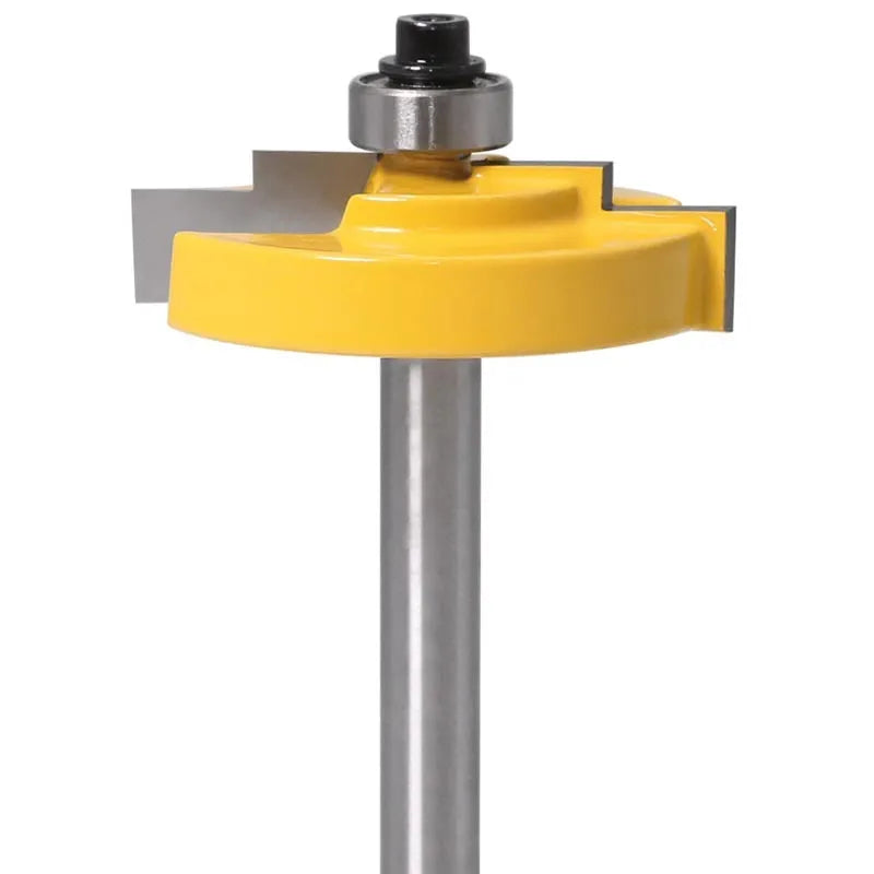 Carbide woodworking step cutter for window and door frames with 8mm shank and 47.62mm cutting diameter