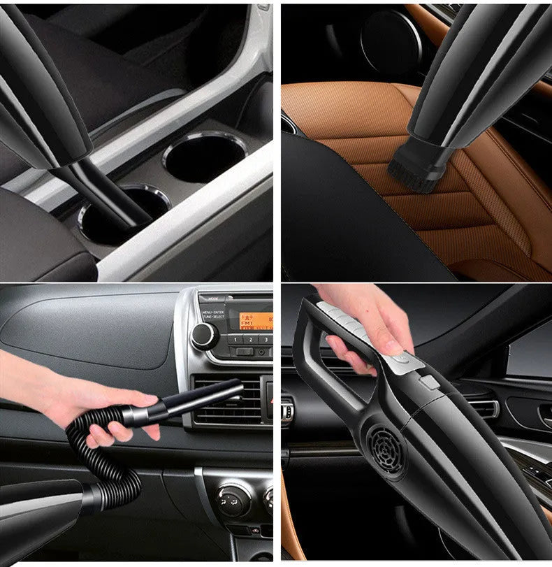 PoHigh Hypa eighth generation black car vacuum cleaner with cigarette lighter plug
