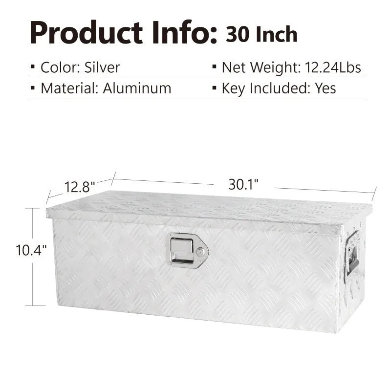 26-inch black aluminium alloy tool case with T-casting construction