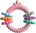 TPR dog chew toy molar stick in blue green pink for small dogs puppies teething teeth cleaning