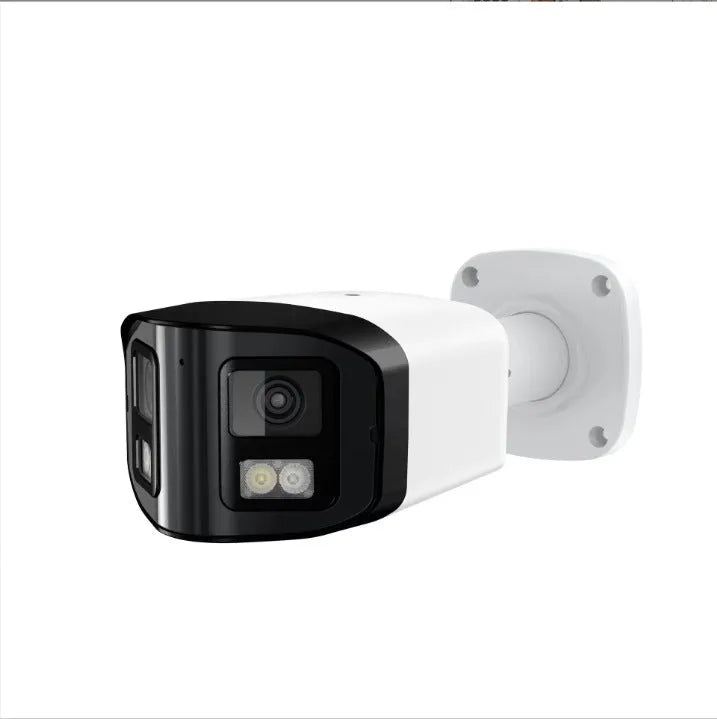 4MP dual-lens IP safety belt panoramic CCTV webcam with dimensions 124x72x201mm