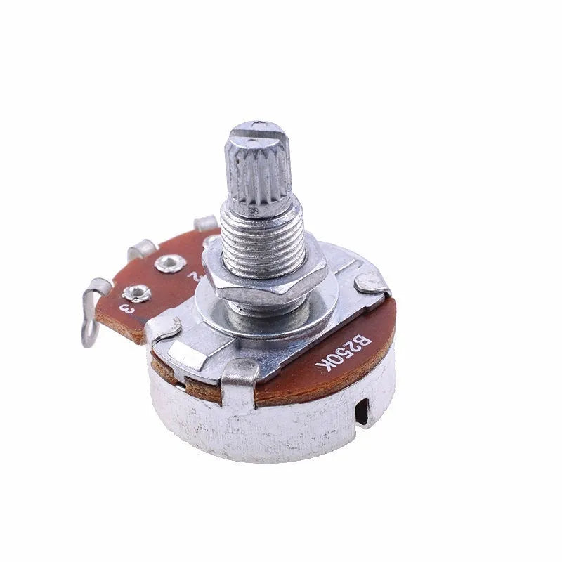 Metal electric guitar potentiometer knob for volume and tone controls