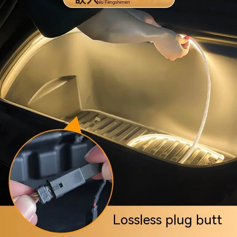 Tesla Model 3 and Model Y front centre console ambience light modification kit in three colour options