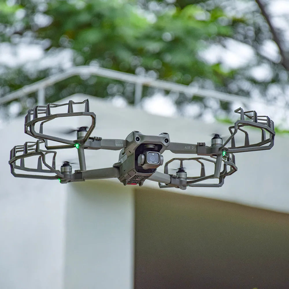 Grey ABS propeller protection ring for DJI Mavic Air 2 and Air 2S drones showing semi-enclosed blade guard design