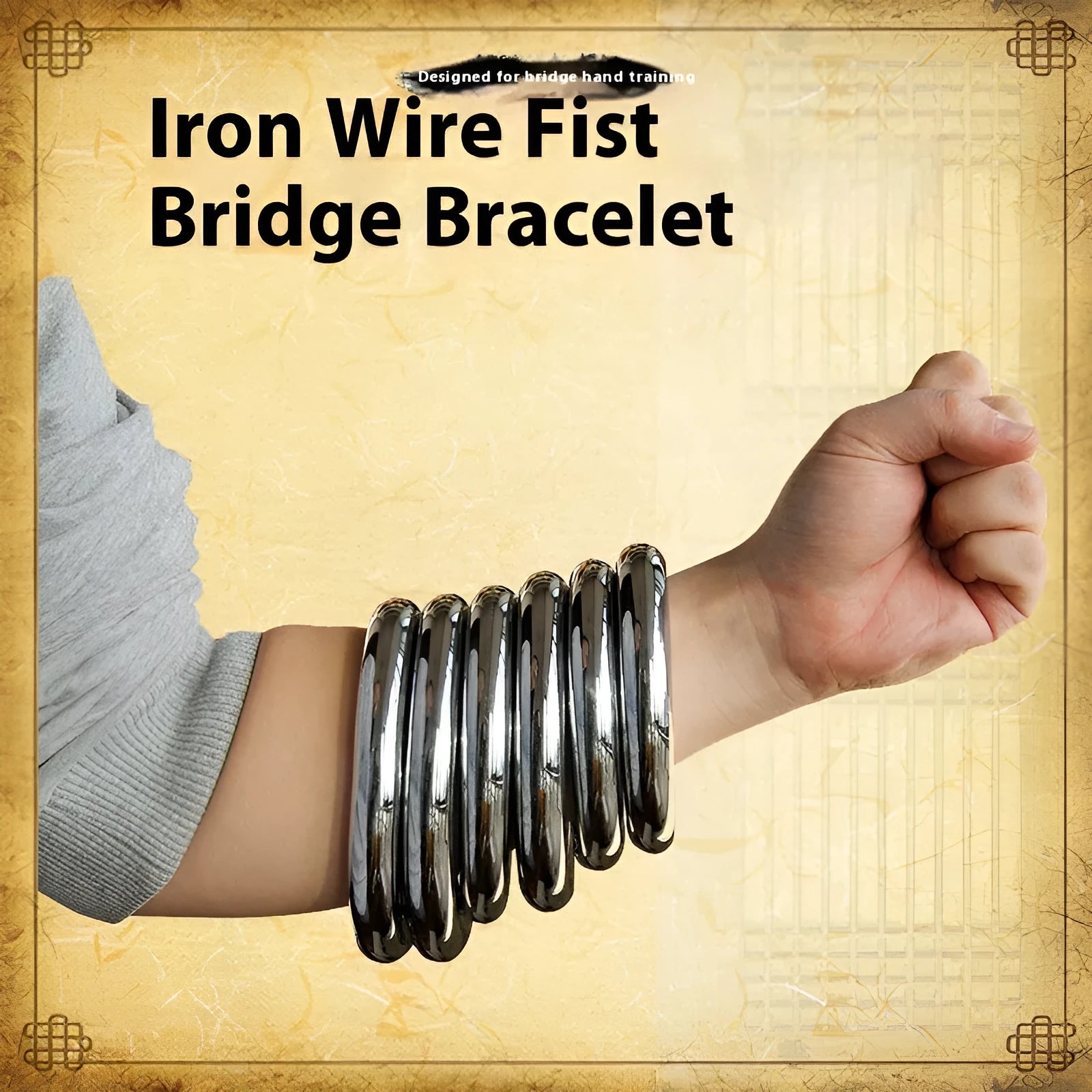 Wing Chun steel training ring in three sizes with electroplated carbon steel construction