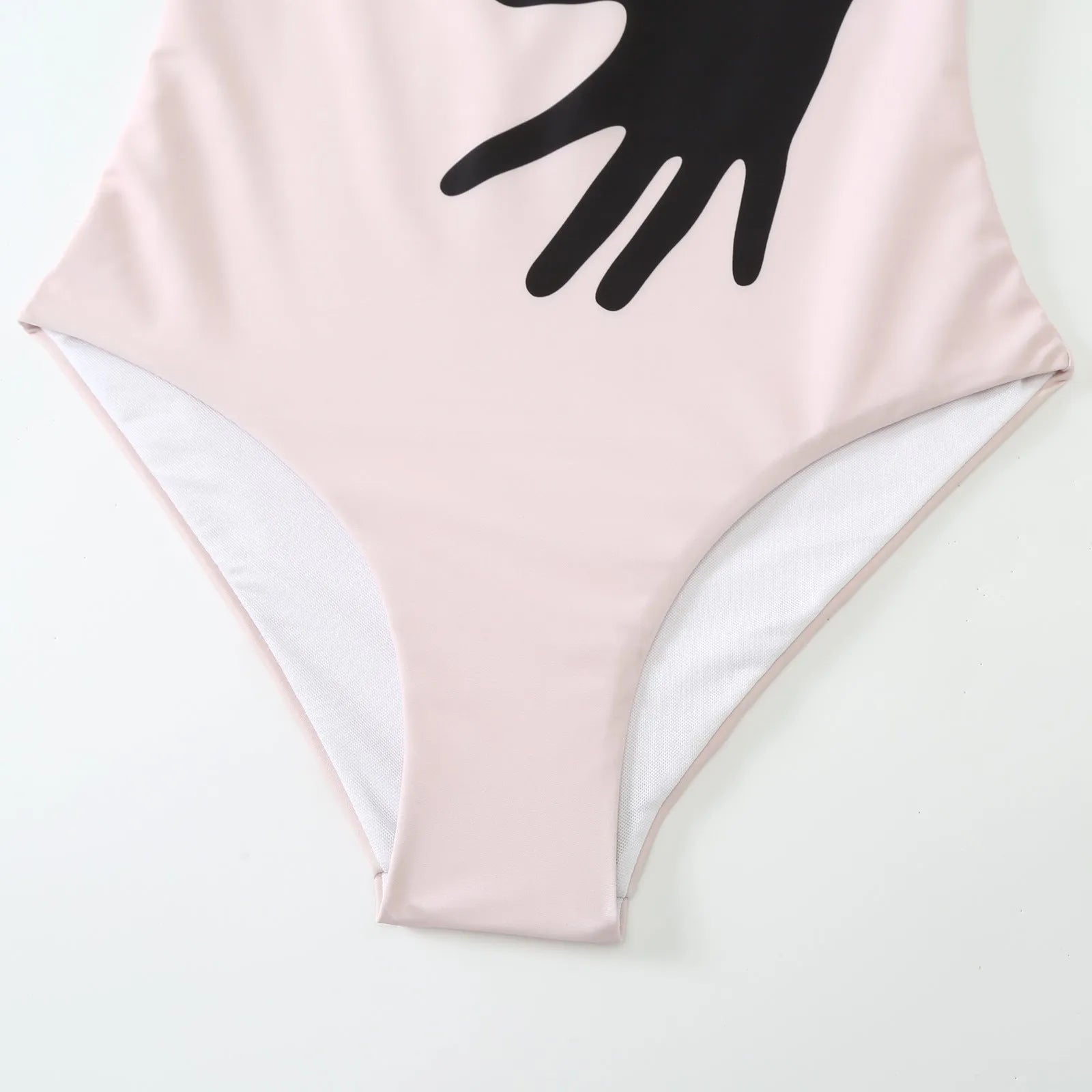 Women's polyester bikini two-piece set with a black tulle skirt overlay.