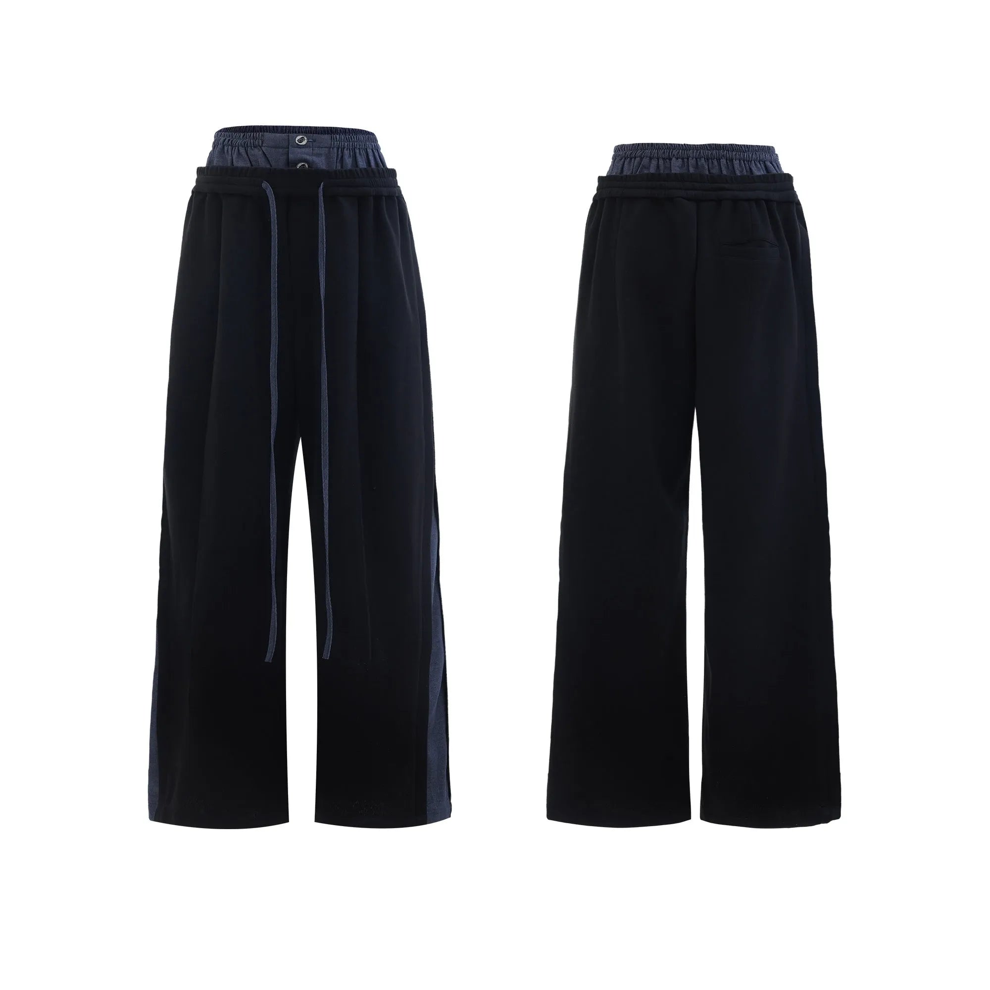 Men's black hooded short sleeve polyester sports suit with textured stitching and matching trousers on a grey background.