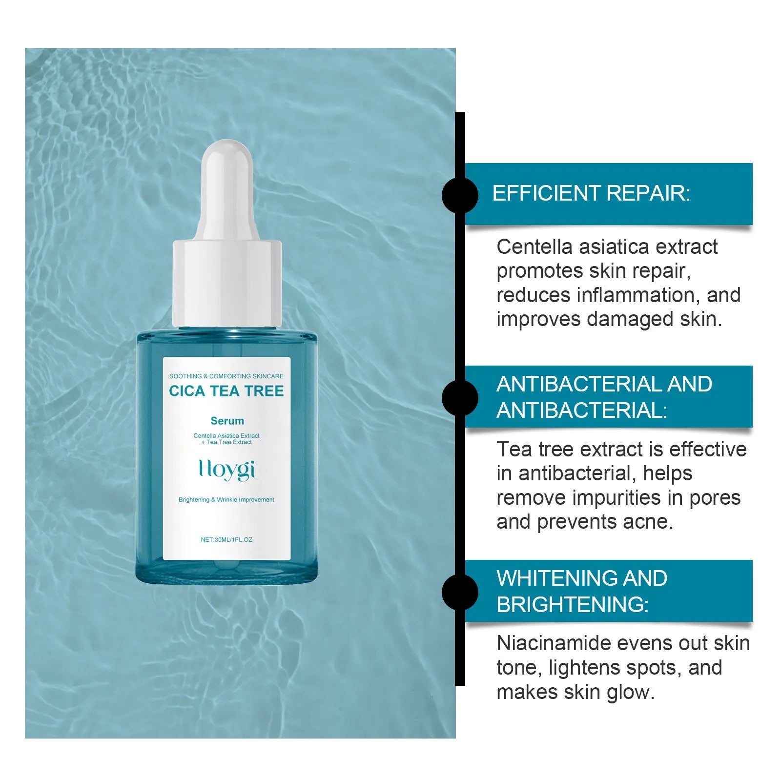 30ml Centella Asiatica firming care solution bottle with nursing solution label
