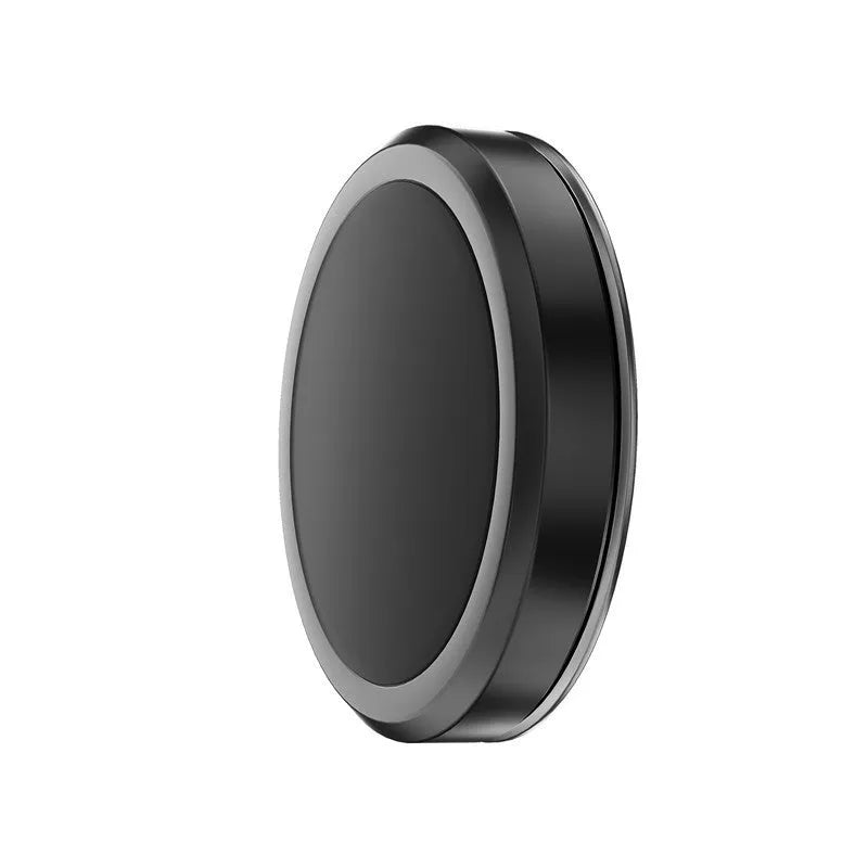 Obsidian black magnetic phone holder with alloy construction for car windscreen mounting