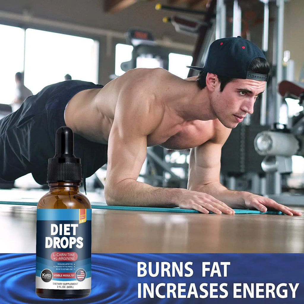 60ml bottle of ketone drops liquid dietary supplement requiring refrigeration storage