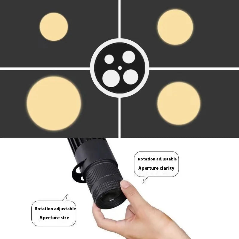 Black LED surface-mounted spotlight for restaurant atmosphere lighting with aluminium housing