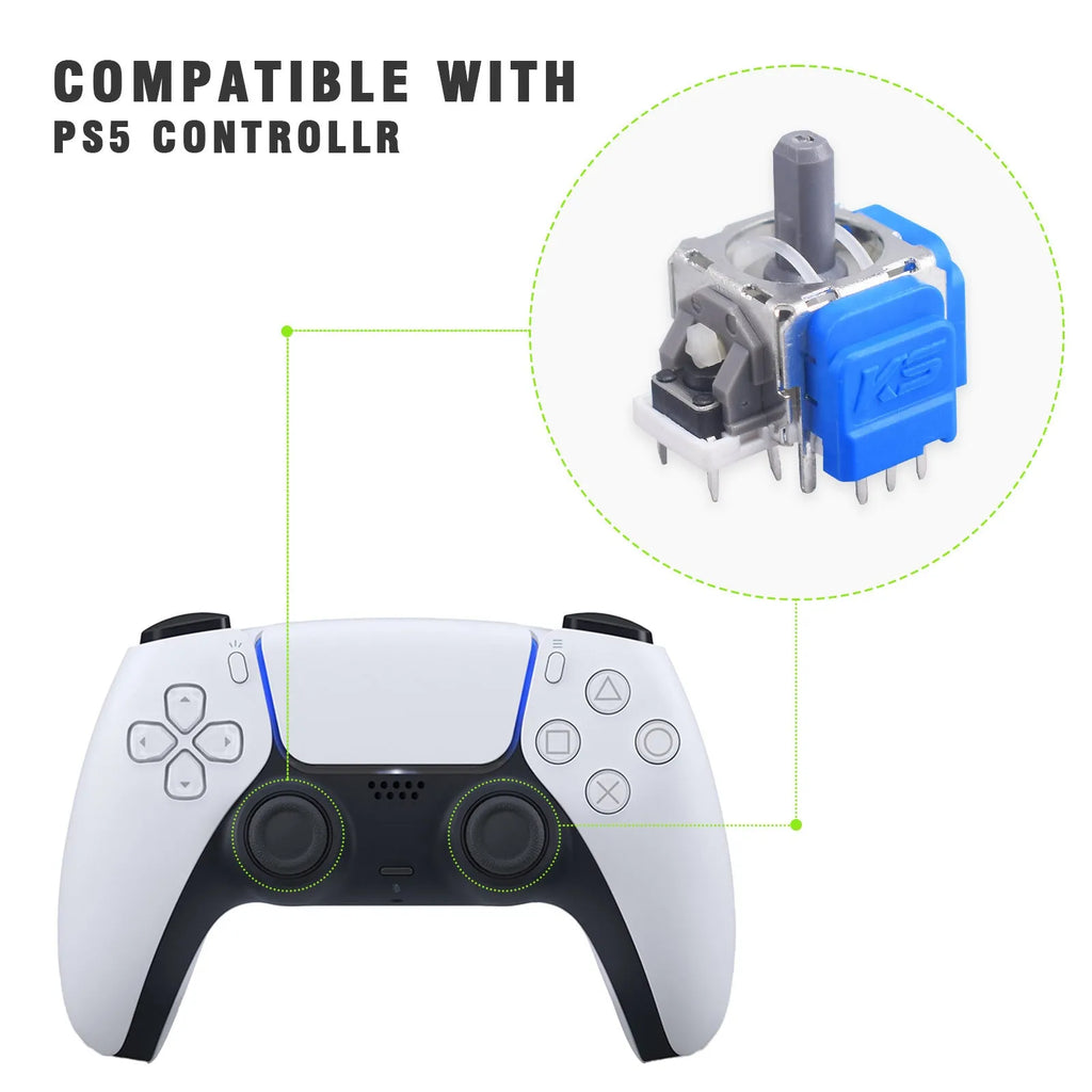 Hall effect electromagnetic joystick replacement module for PS5 PS4 Switch and Xbox game controllers