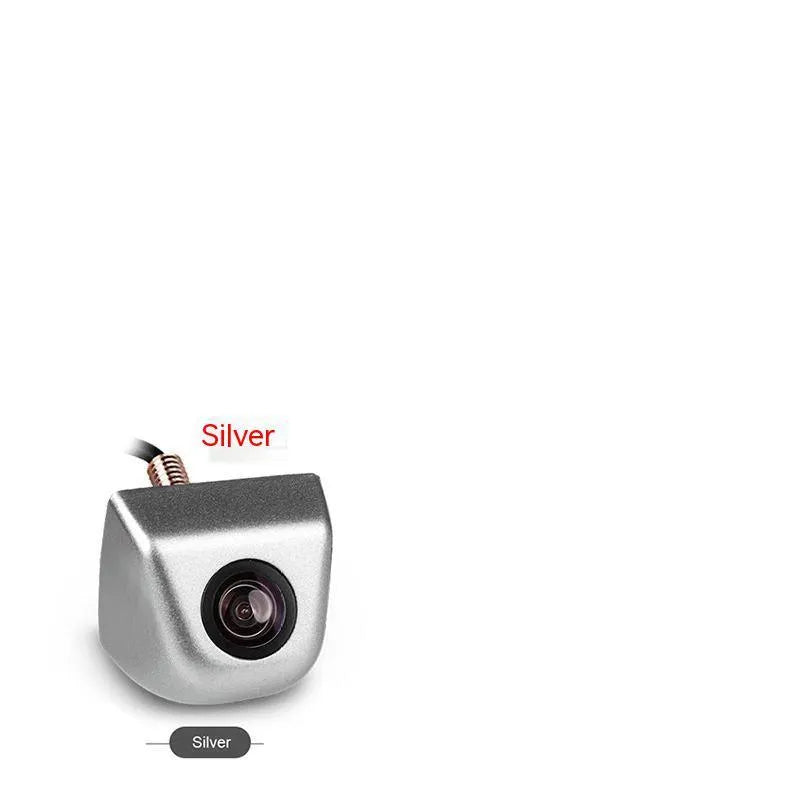 HD waterproof car rearview camera with metal shell in black, white, silver, or chrome finish