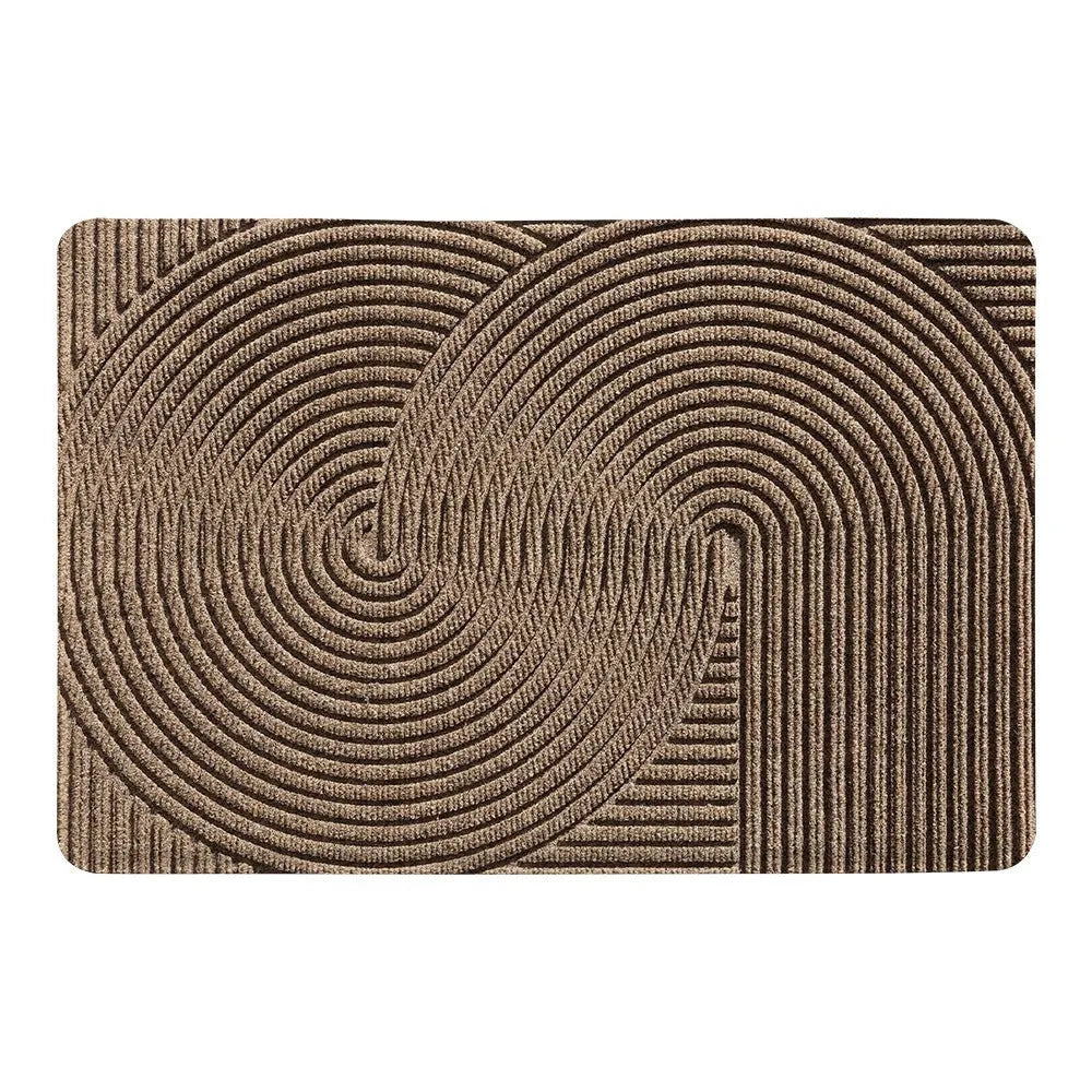 Cartoon anime pattern entrance floor mat in diatom oil, 60cm by 90cm with wire ring.