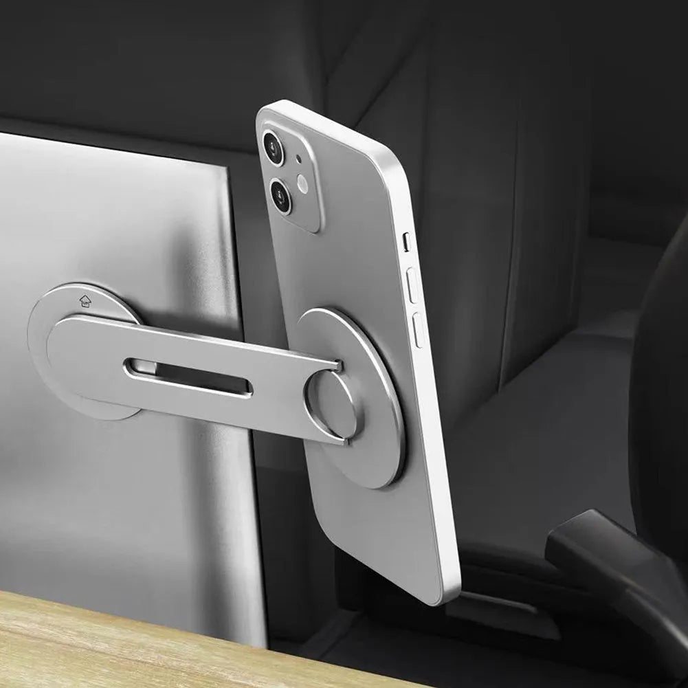 Tesla magnetic phone holder with aluminium alloy construction for suspension screen hidden mounting