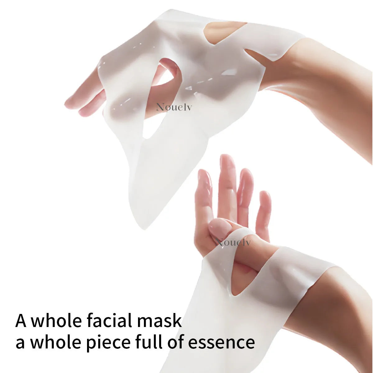 Collagen layered patch mask box containing 4 pieces for facial skincare treatment