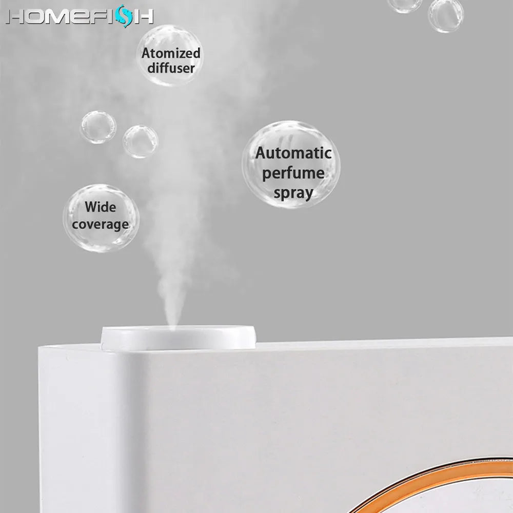 Small white wall-mounted automatic aromatherapy diffuser unit