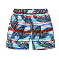 Fashion printed coconut multi-color thin beach pants for children, summer shorts with hairband belt