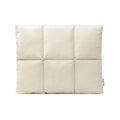 Soft polyester laptop sleeve in black or khaki with sewing thread detail, fitting 13-15.6 inch laptops