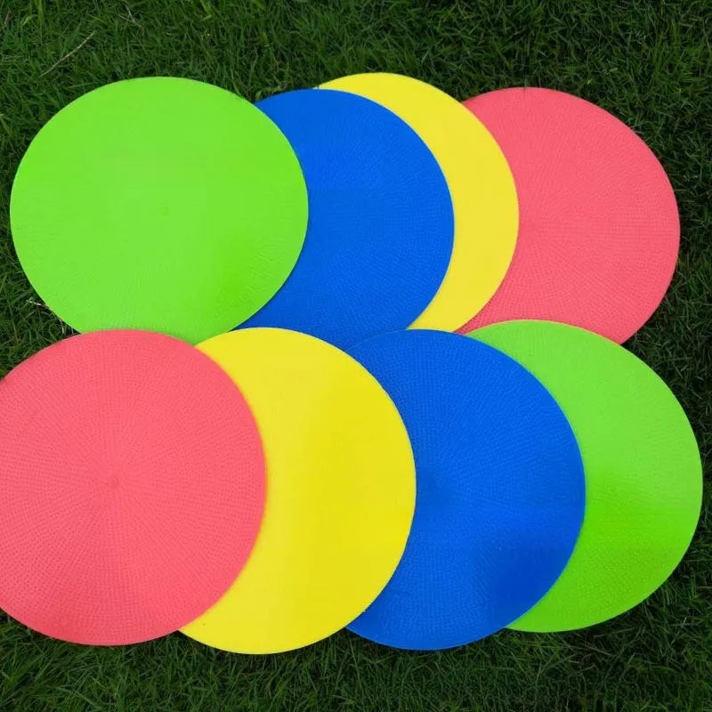 23cm diameter multi-colour football landmark pad flat disc for field sports training