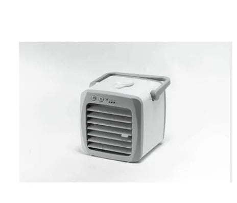 Mini USB portable air conditioner fan with evaporative water cooling, white, 160x170x160mm