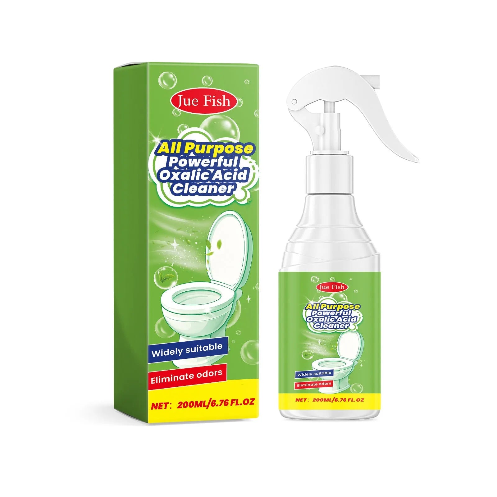 200ml kitchen grease cleaning spray bottle with measurement showing 5.5cm diameter