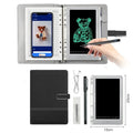 85-inch Master Software electronic writing pad with stitching appearance in blue, showing smart pen.