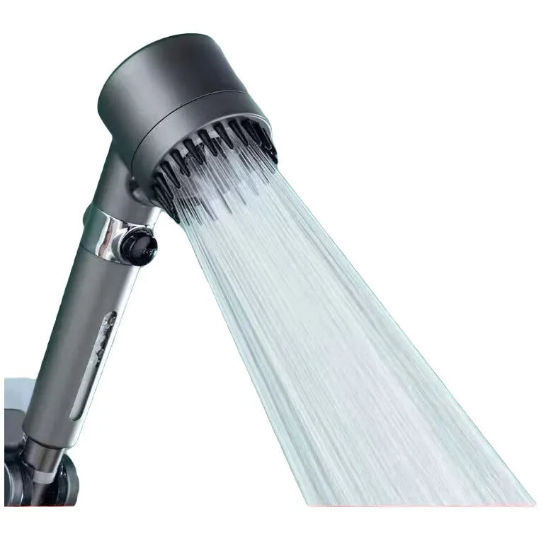 Portable strong boost bath filter shower head with third gear adjustment and multiple functions