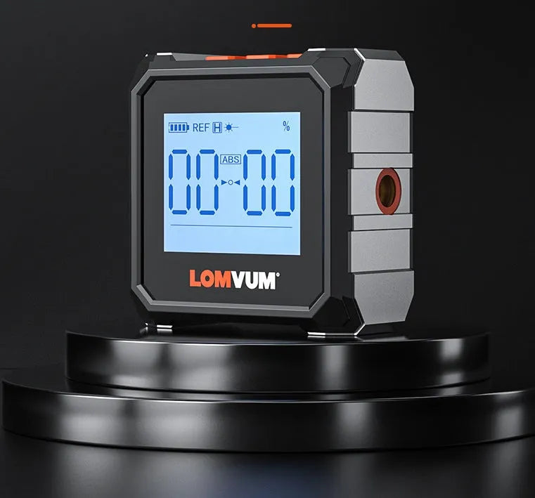 Flagship model digital inclinometer and laser infrared tape measure tool with alloy casing.
