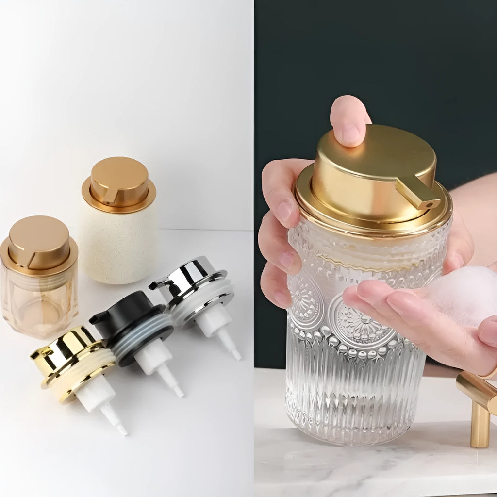 ABS plastic facial cleanser foam pump dispenser with large pump head