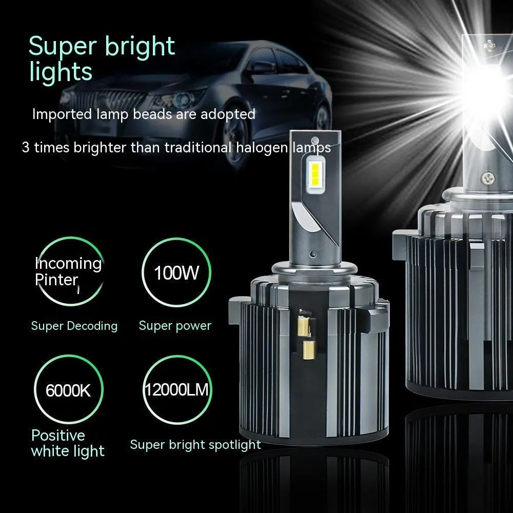 Golf 7 LED headlight replacement bulb with aviation aluminium alloy construction