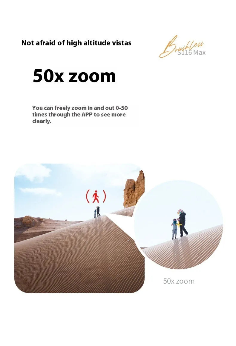 Black or white brushless UAV drone with obstacle avoidance and HD camera, under 30cm size