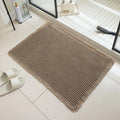 Checkered pattern non-slip bathroom floor carpet in a choice of colours and sizes