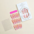 Nail art water pipe French tip drill bow decoration components in XB-70-48 colour with love pattern