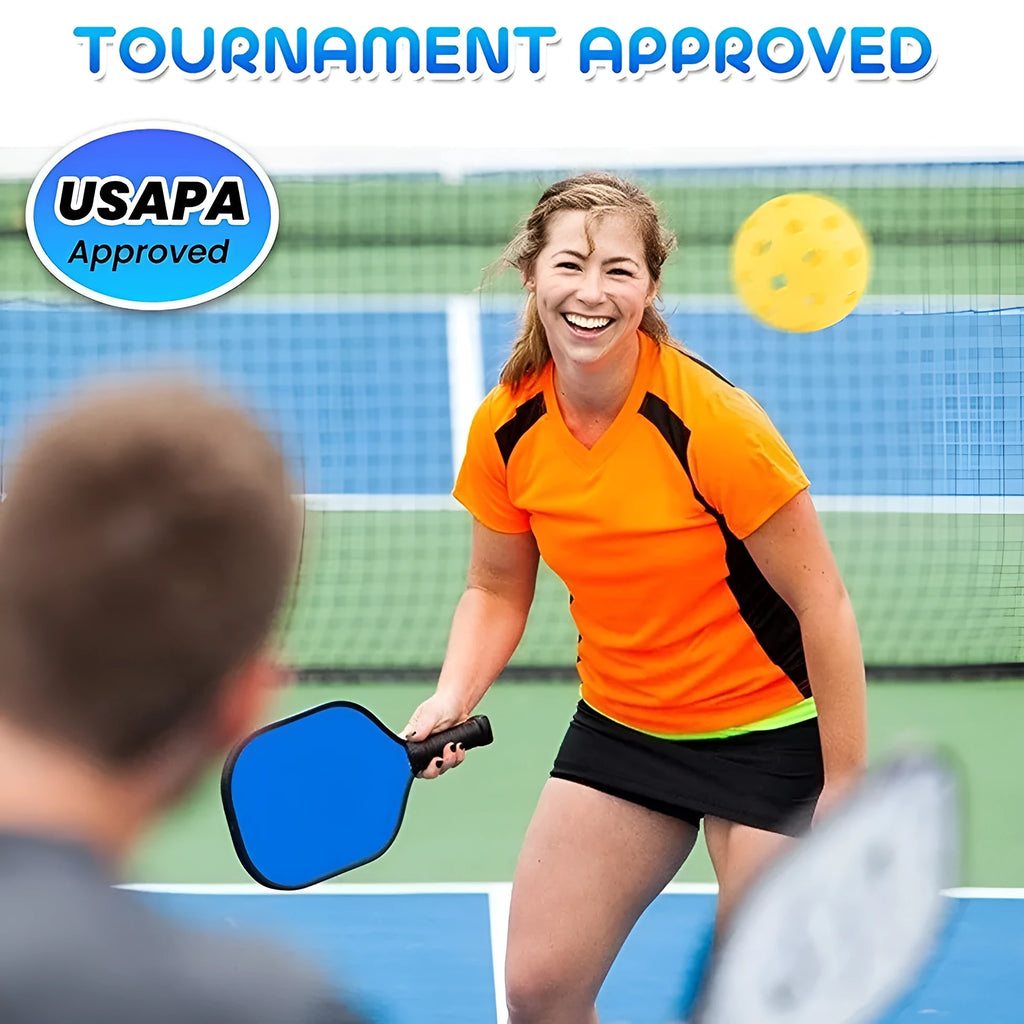 Poplar Peak wooden sports training racket for table tennis and pickleball.