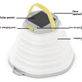 White portable camping lantern with single-key switch for outdoor lighting
