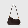 Women's retro oval underarm bag in street trend style with internal zipper compartment