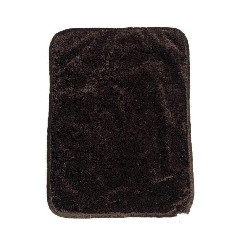 Waterproof urine proof winter pet blanket in grey with black and white underside, size L 130x150 cm
