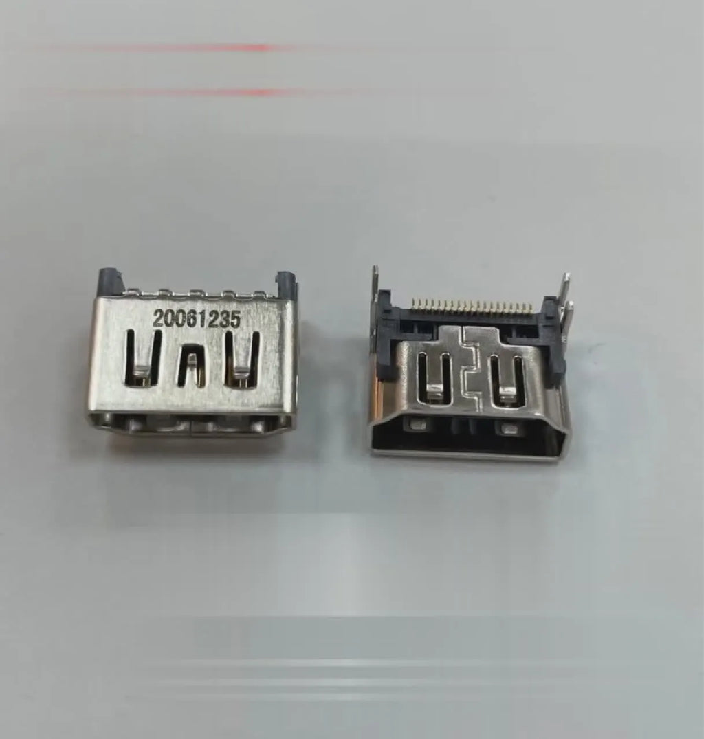 Silver HDMI host socket for gaming machine accessories and console connectivity